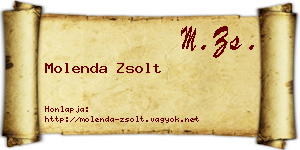 Molenda Zsolt névjegykártya
